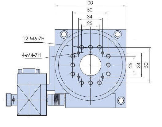 Stepper Motor Driven Mechanical Drawing - 100 mm