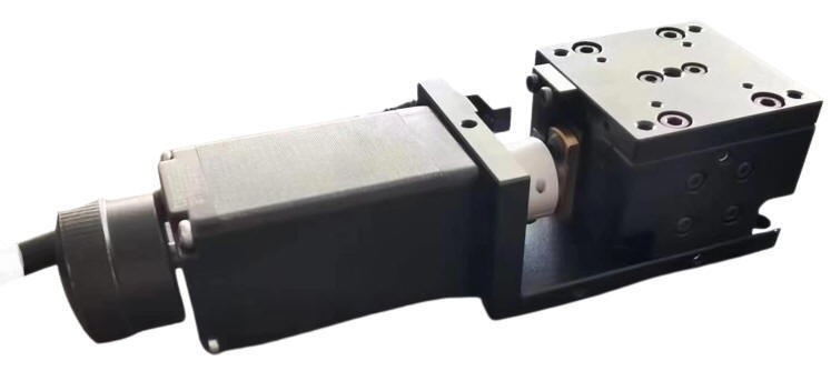Stepper Motor Driven Linear Single-axis Vertical Stage, Table Size 40 mm x 40 mm, Travel  : 6 mm