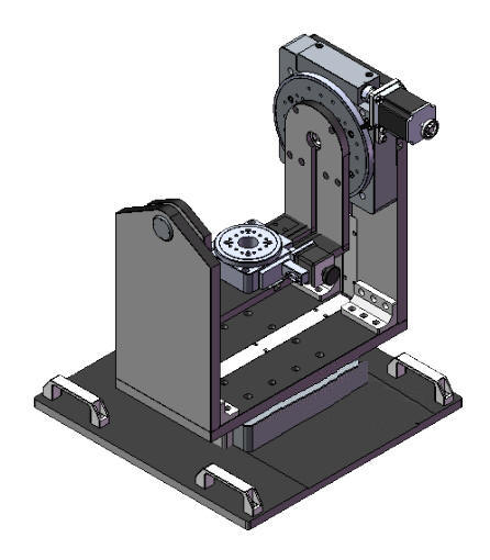 Motorized Two-axis Gimbal Mount, Elevation and Roll Axes, Apertyre 90 mm