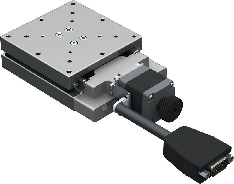 Motorized Single-axis Linear Stainless Steel Type Positioning Stages without Cover , Precision Grade